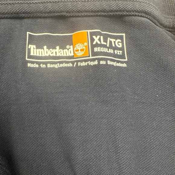 Timberland Men's Short Sleeve Pique Summer 100% Cotton Blue Polo Shirt. XL. - Picture 4 of 10
